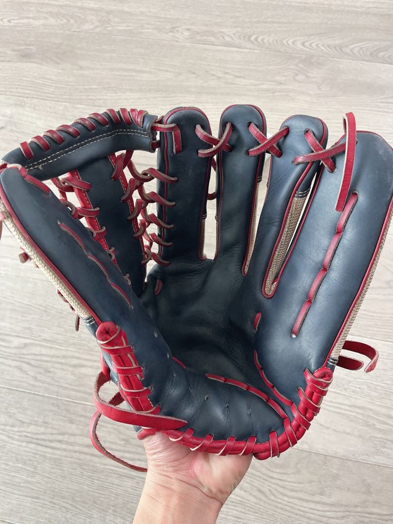 【希少】ミズノ グローバルエリート 外野用グローブ 軟式用 オーダー 型良好