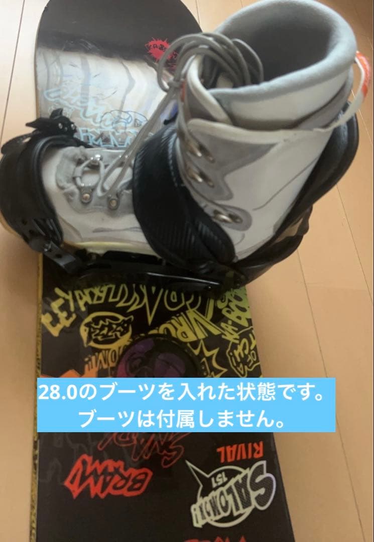 スノーボードSalomon151cm ビンディングkissmark L/Mセット