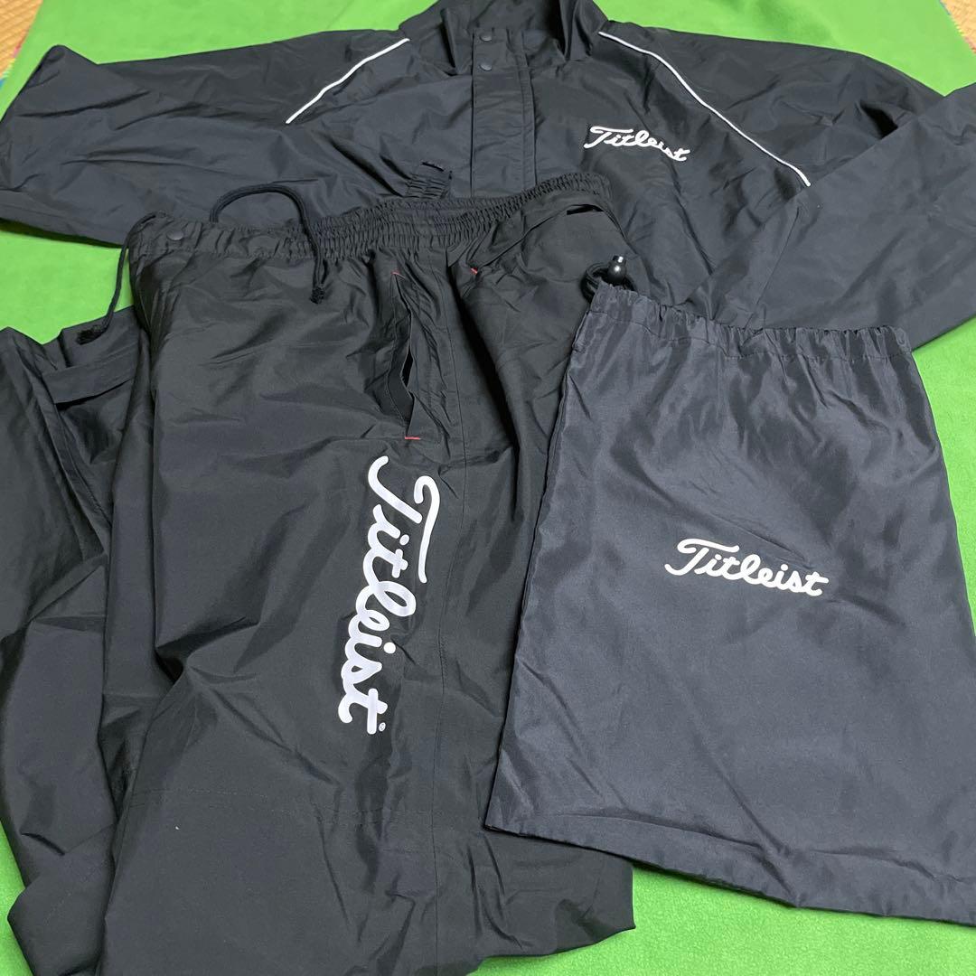 Titleist タイトリスト　ゴルフメンズ レインウェア 黒　L