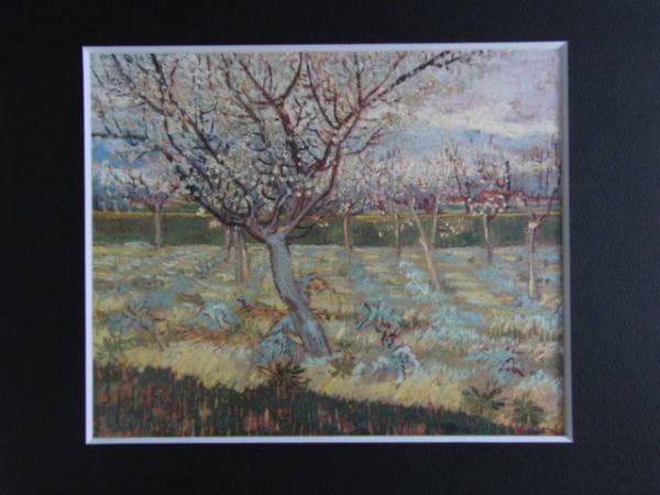 フィンセント・ファン・ゴッホ、花咲く杏の木、希少な画集より、状態良好