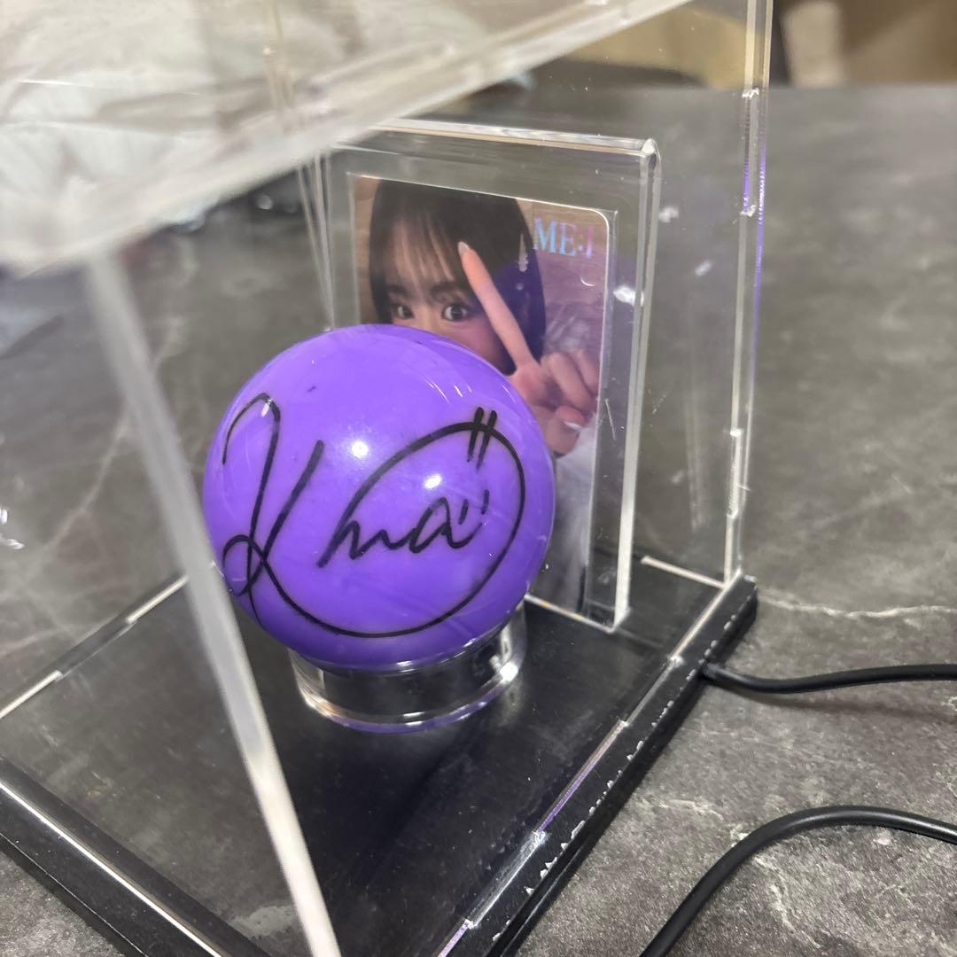ME:I 心菜　サインボール　箱　トレカ　付き