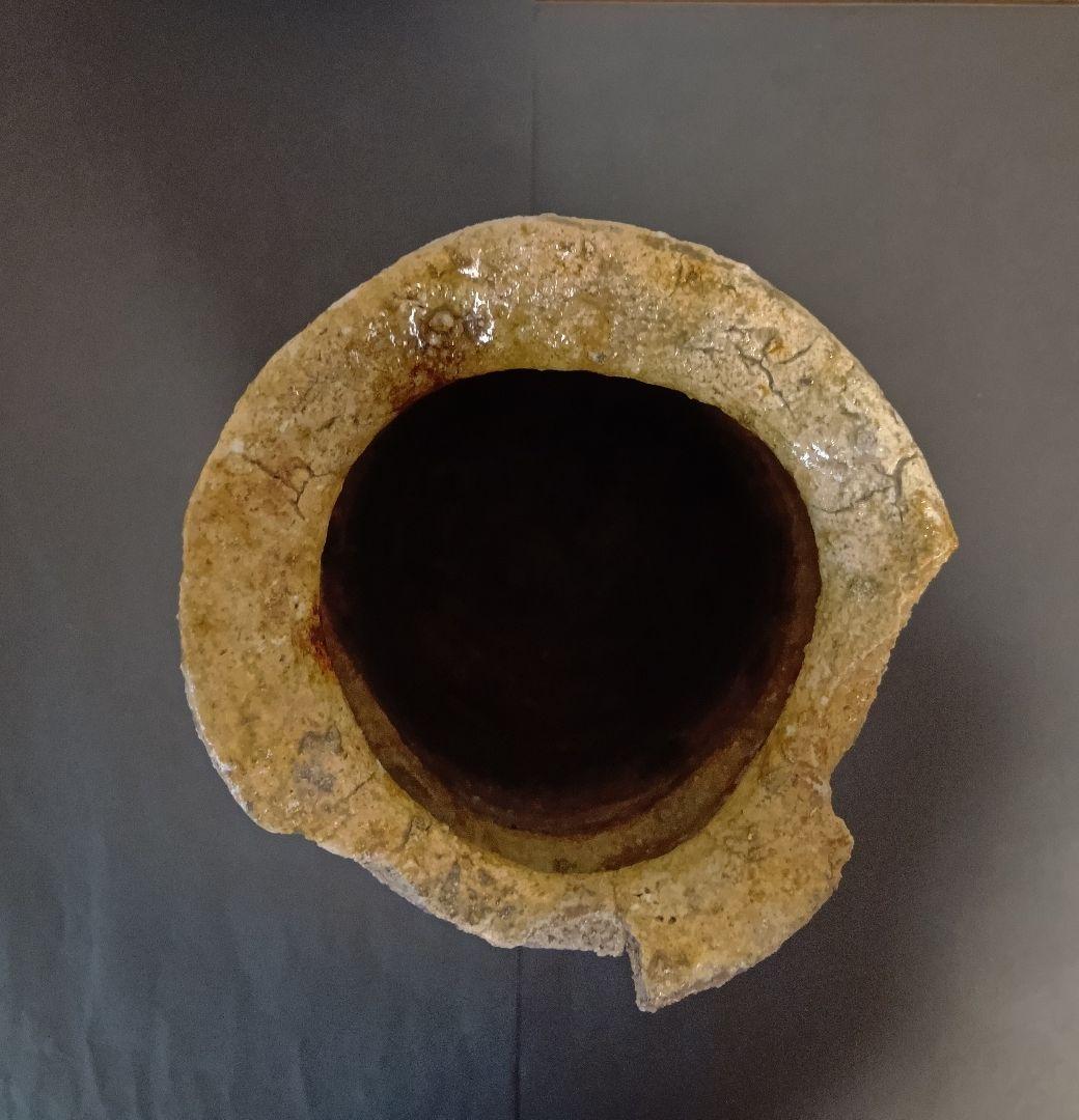 【茶道具】花入れ 信楽焼 杉本貞光 作