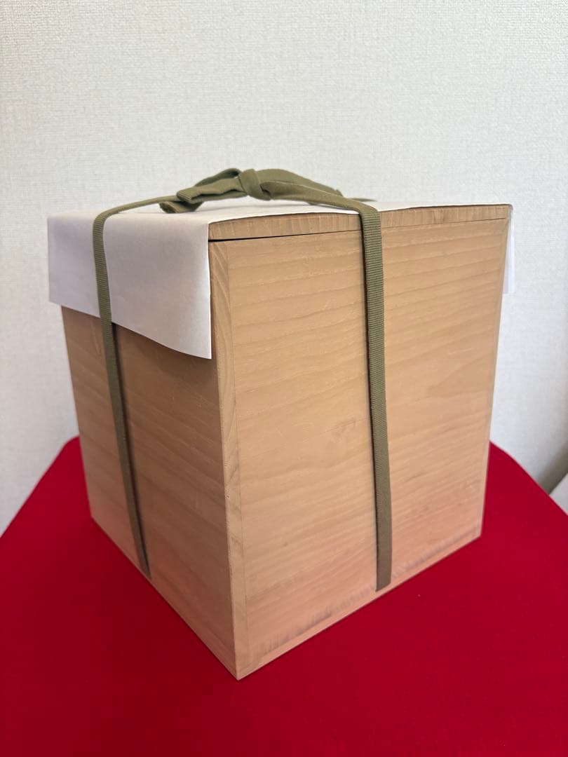 人間国宝 吉田美統『釉裏金彩 泰山木文 花瓶』Y35 共箱 共布 陶歴 立札付