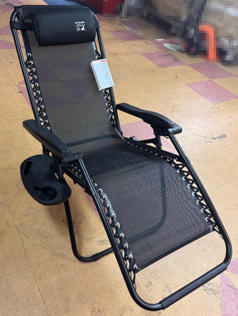 CAPTAIN STAG BLACK LABEL リクライニングリバティチェア