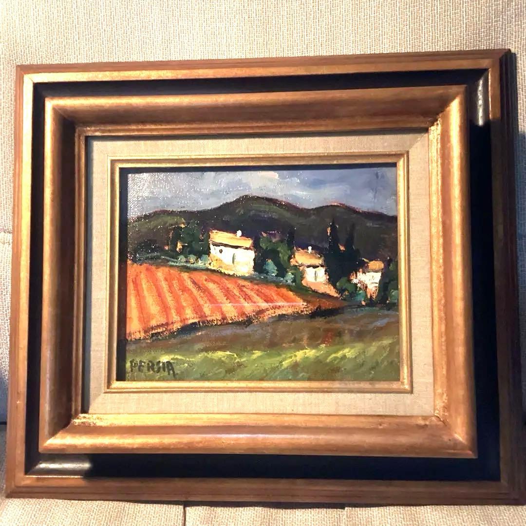 アルフレッド　ペルシア　油彩画　フランス人作家　風景画　　アート