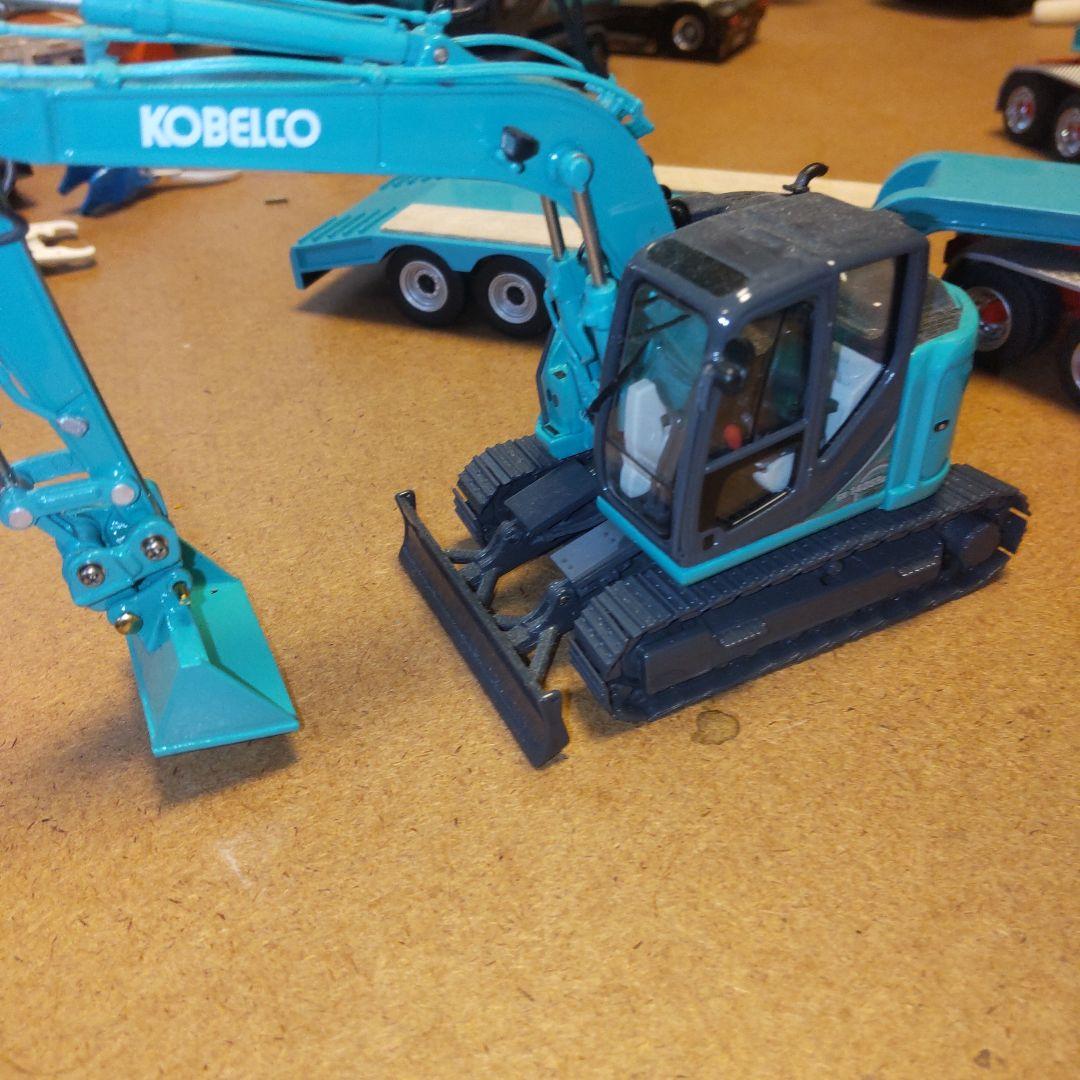 コベルコ建機　SK140SRLC クイックヒッチ法バケセット　1/50