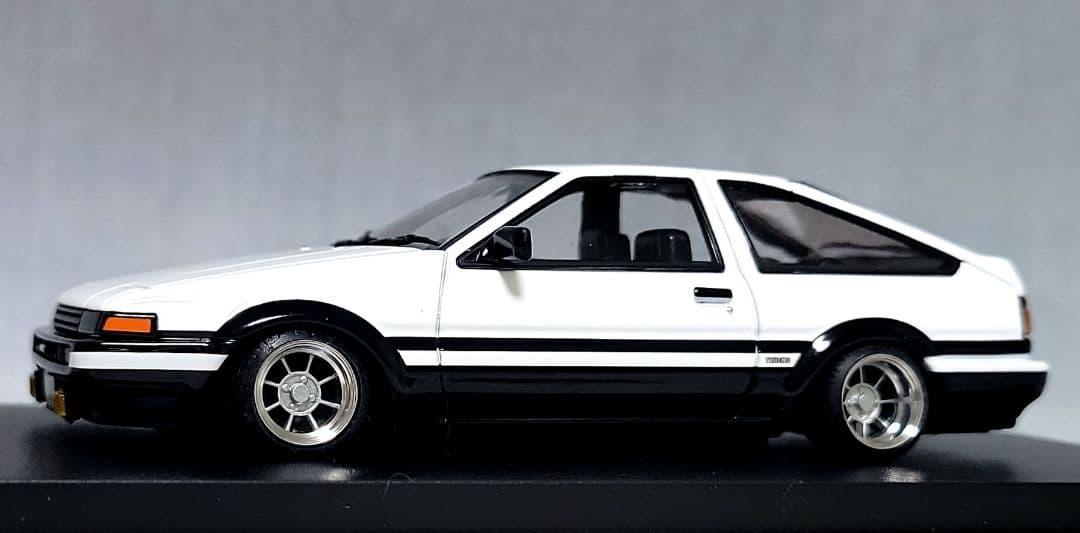 1/43　スプリンター　トレノ改　AE86　ハヤシストリート　アルミ製　深リム