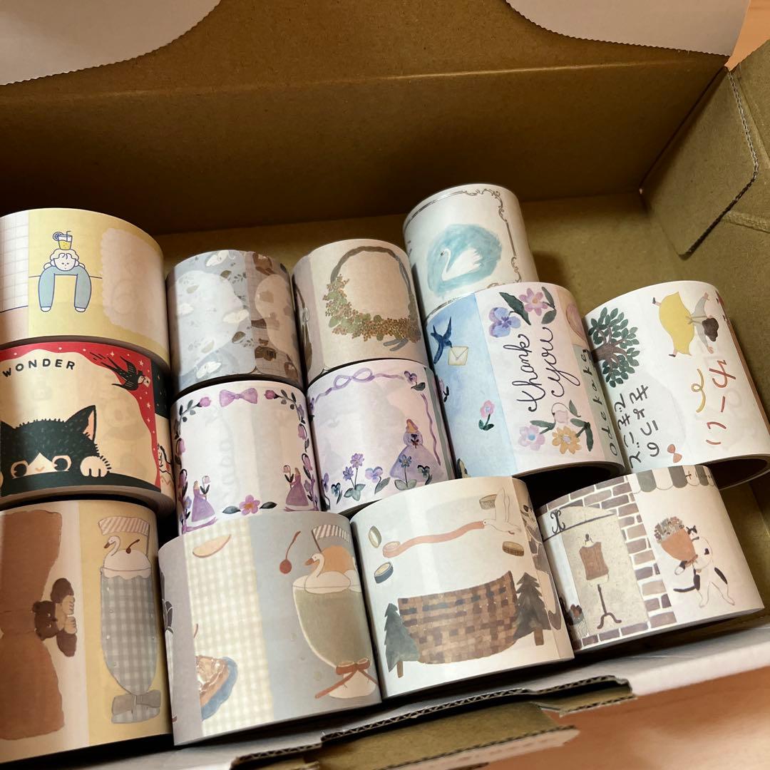 手紙社　ロール付箋　トビマツショウイチロウ　キンイロヒトデ　オビワン　など