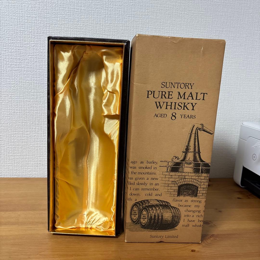 サントリーピュアモルトウイスキー　8年　冊、箱付き　未開封