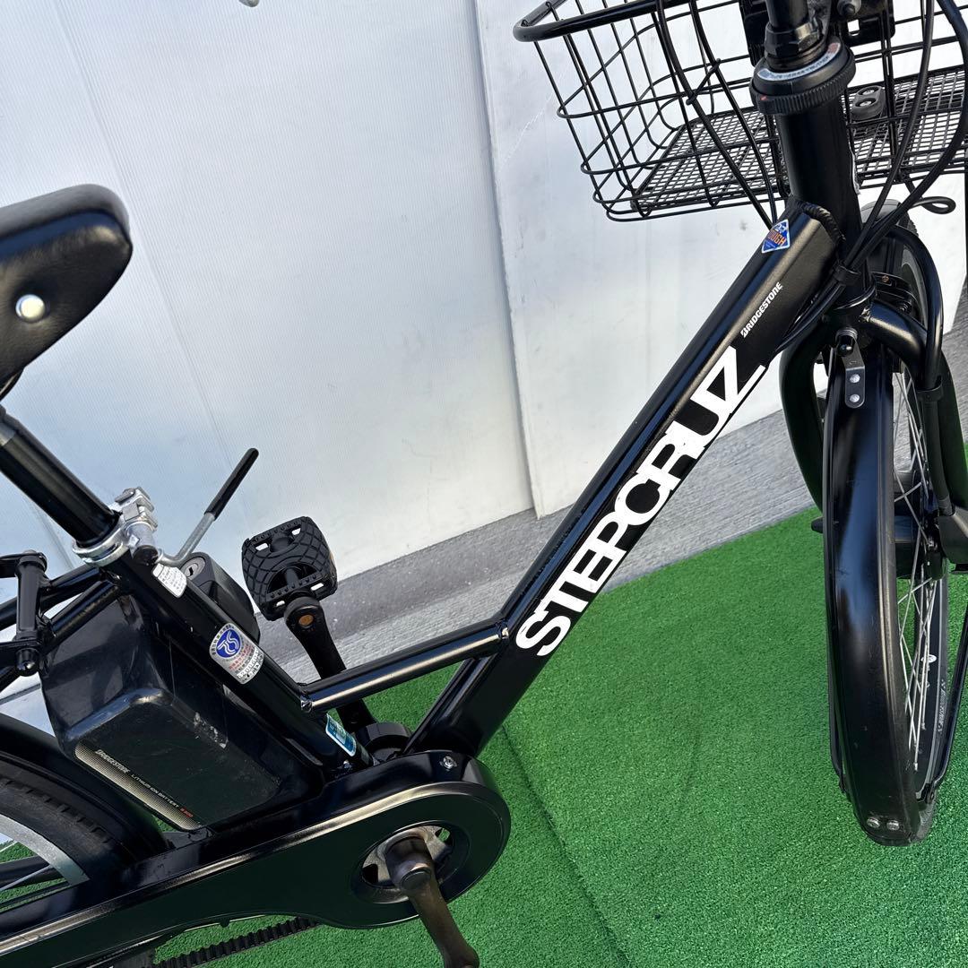 充電器無しSTEPCRUZアルベルト新型電動アシスト自転車26インチ ブラック