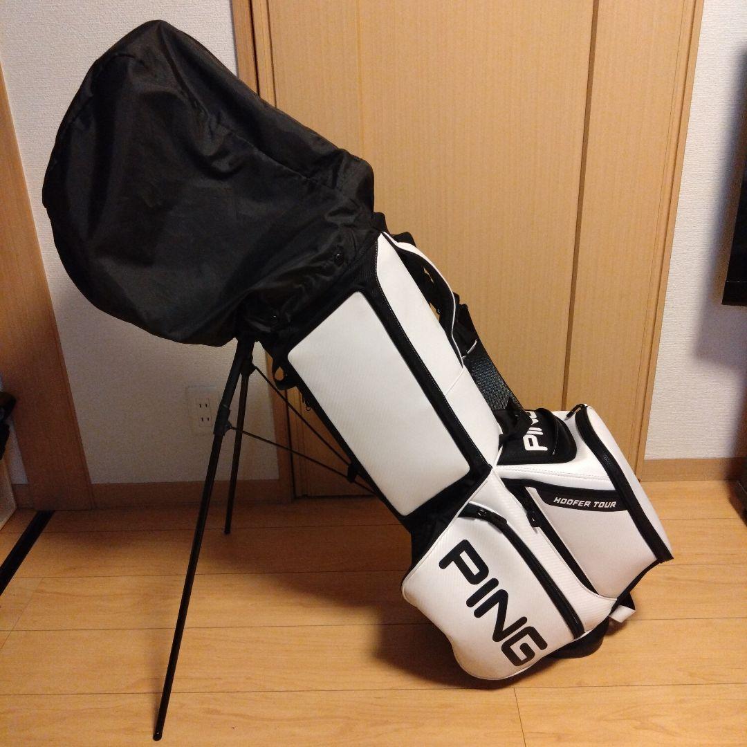 PING HOOFER TOUR スタンドバッグ ホワイト/ブラック