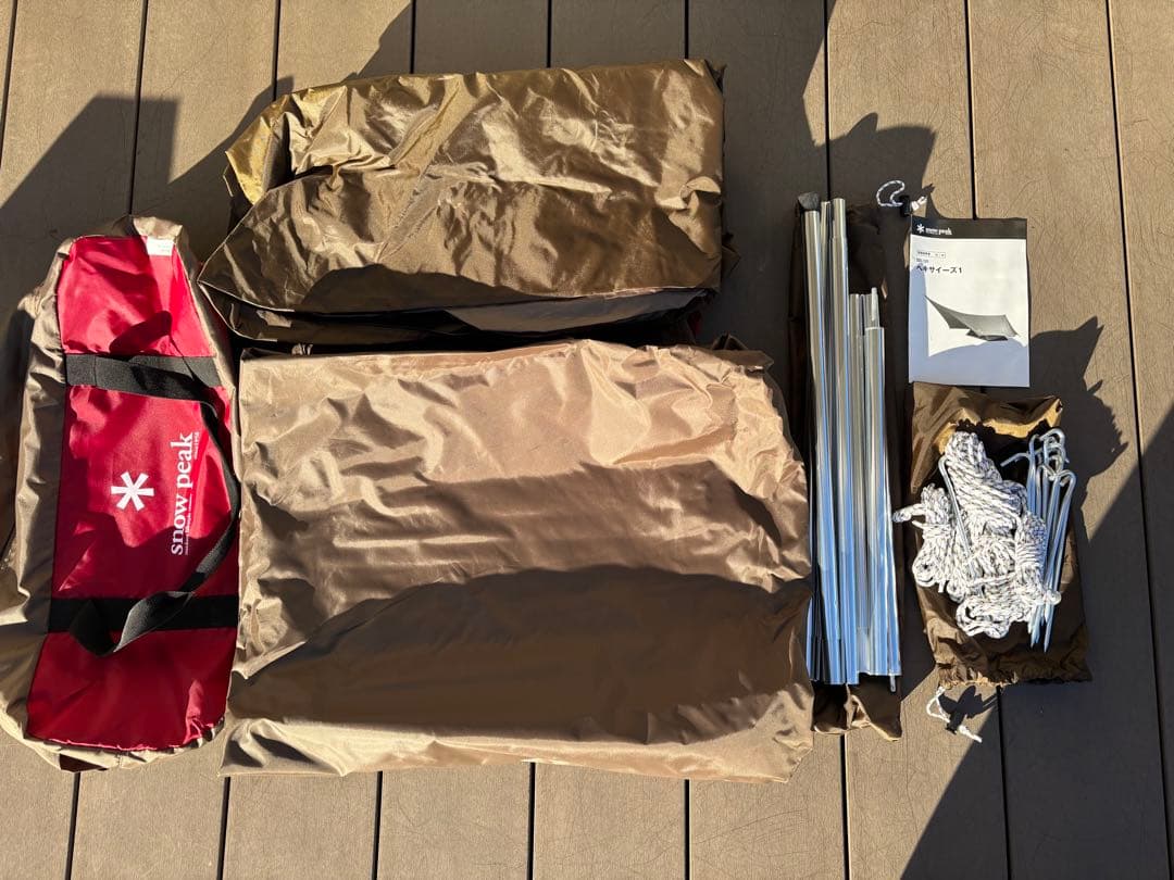  peak ヘキサイーズ1 グランドシート付き