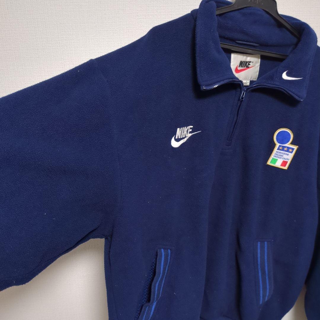 90s イタリア代表　支給品　フリース　ハーフジップ
