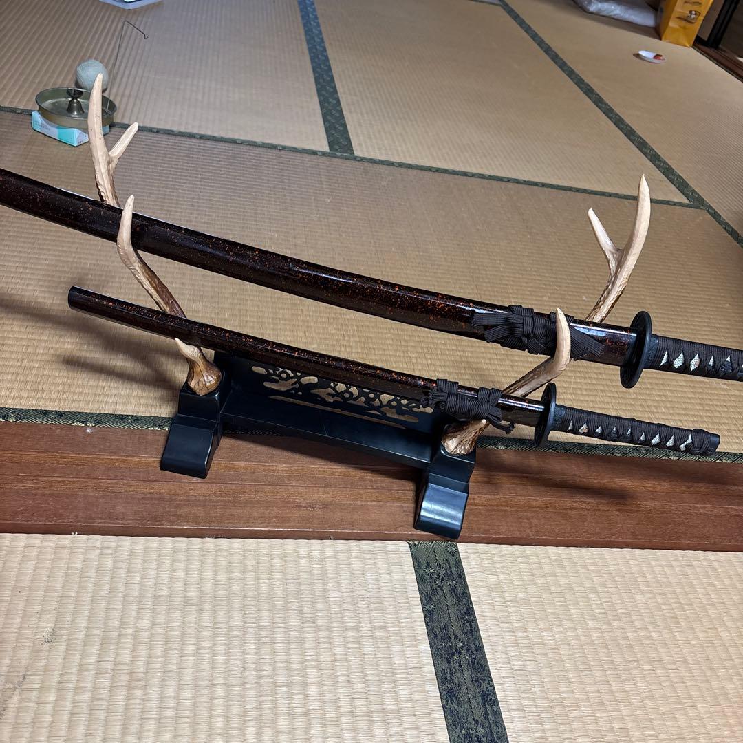 模造刀　刀 2本　 漆黒の刃