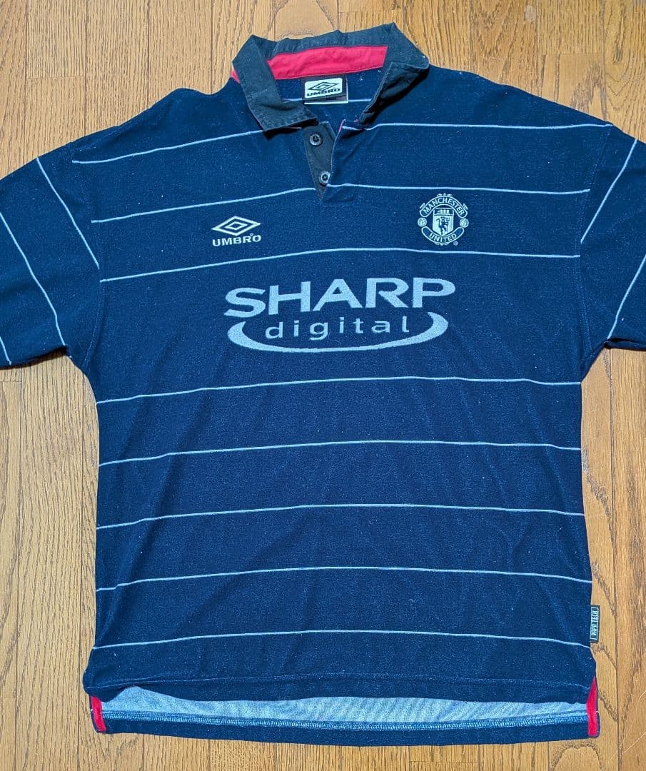 99-00マンチェスター　ユナイテッド Lサイズ　3rd デッドストック　半袖