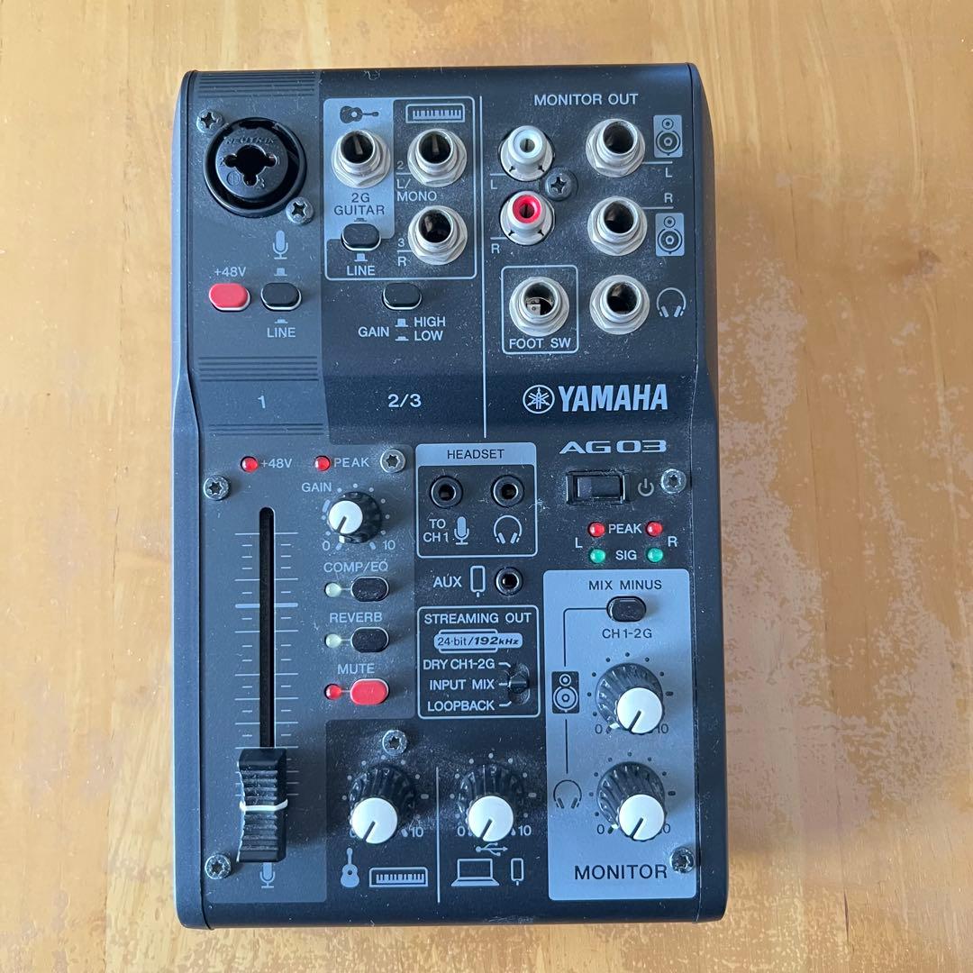 YAMAHA AG03 MK2 ブラック 配信ミキサー