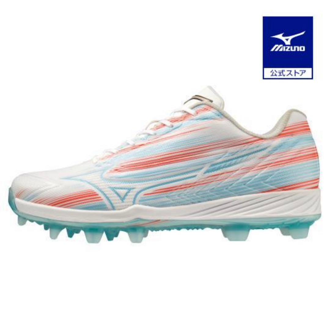 【27.5】野球スパイク ライトレボエリート ホワイト×スカイブルー