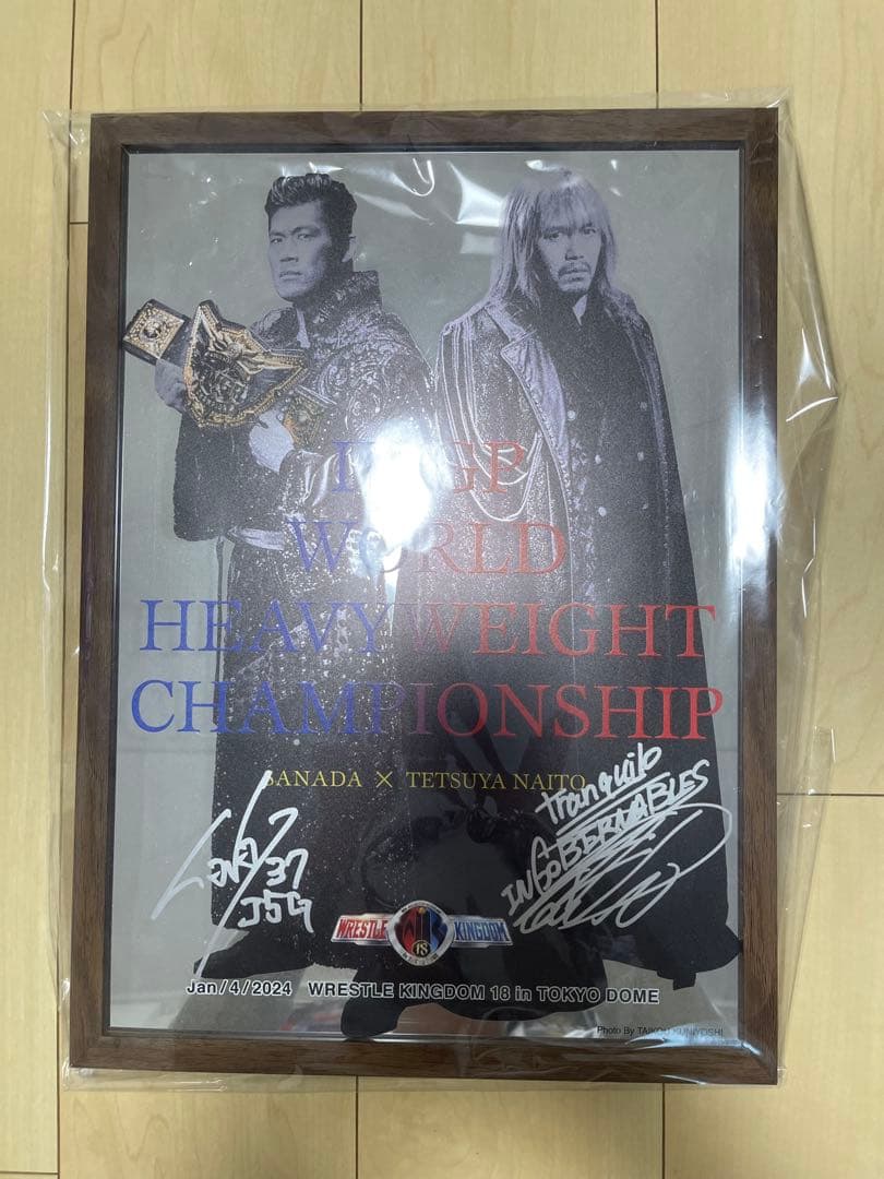 内藤哲也選手SANADA選手直筆サインパネル