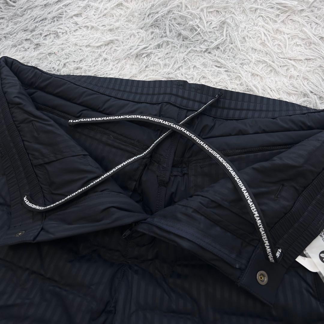 新品　パーリーゲイツ　パンツ　中綿　ネイビー　ストレッチ　ウエストゴム　防寒　5