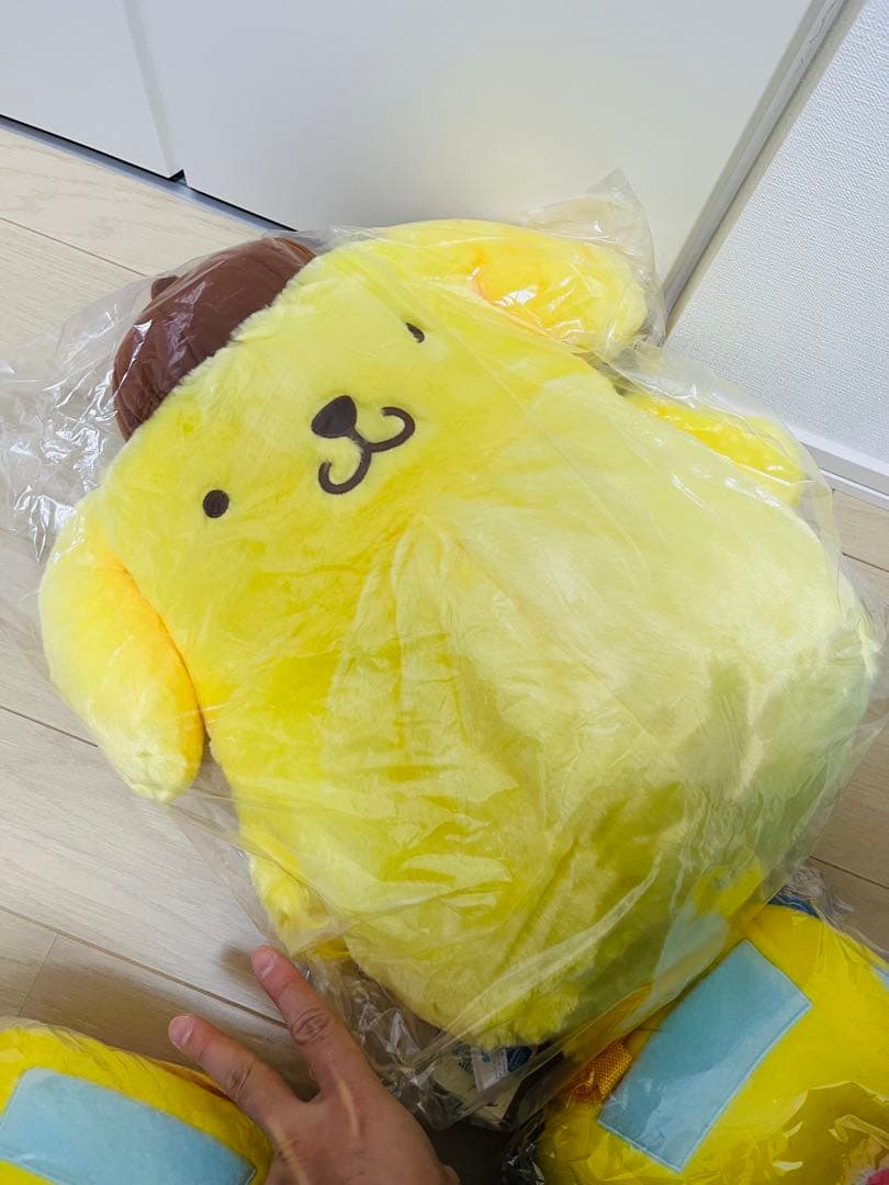 希少★新品★サンリオ 特大ぬいぐるみ ギガジャンボ　ポムポムプリン ＋モルカ２体