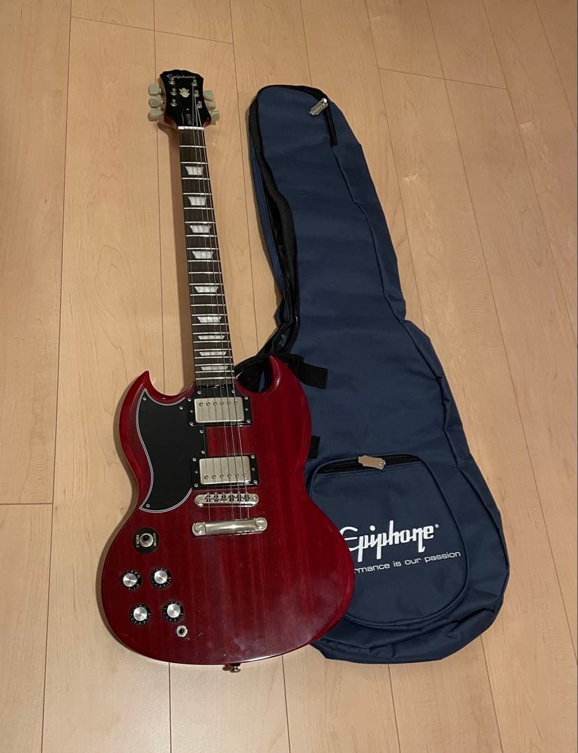 Epiphone SG Pro レフティーレッド、エレキギター