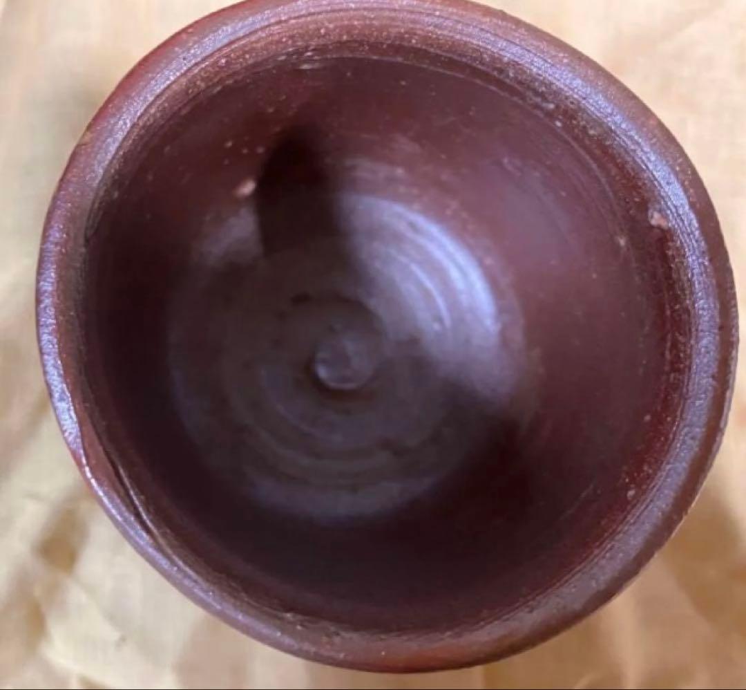 備前焼 瓶＋ぐい呑み 山本雄一作