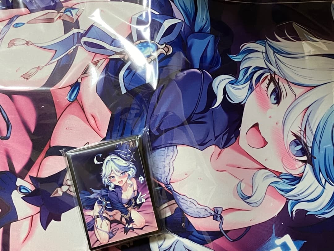 ミッドナイトブルー　スリーブ　プレイマット　フリーナ　m17