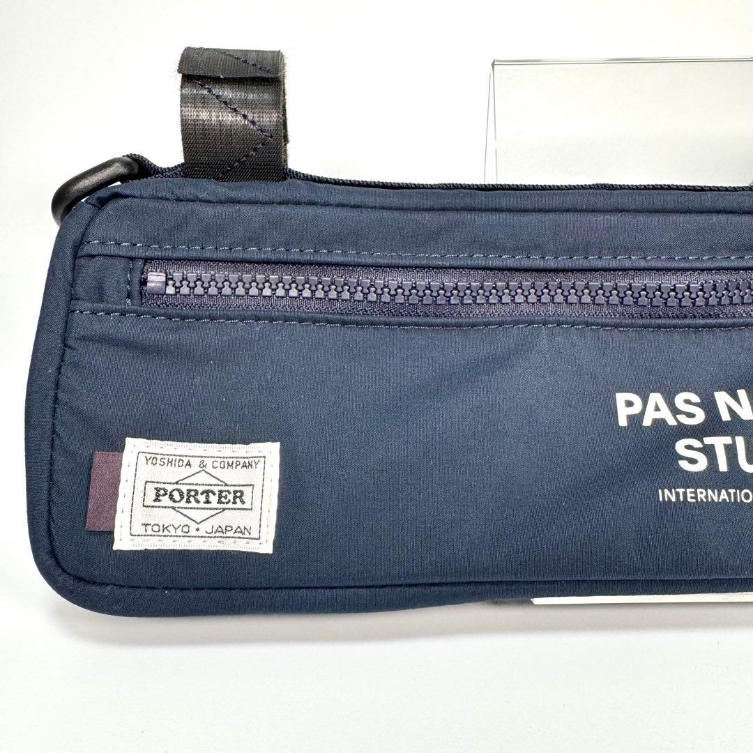パスノーマルスタジオ× Porter フレームバッグ ネイビー 【美品】