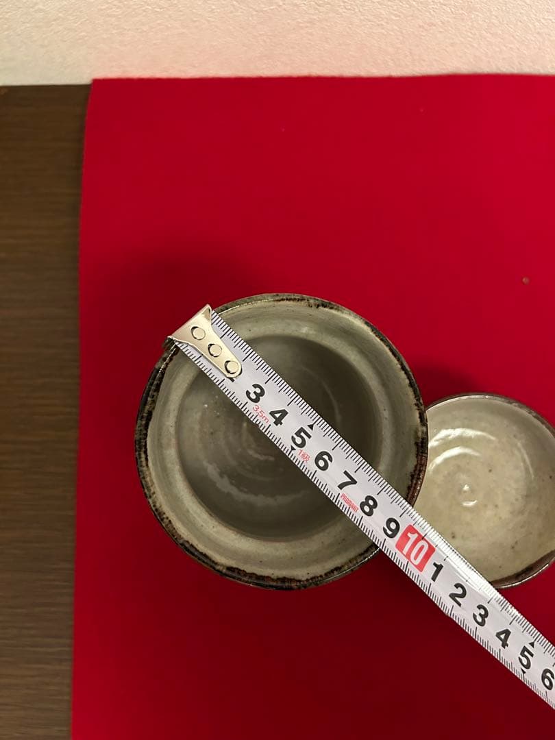 藤本能道作赤絵　吸い物椀　五客