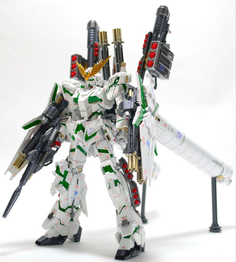 HGUC フルアーマーユニコーンガンダム 白フェネクス 塗装 完成品 バンダイ