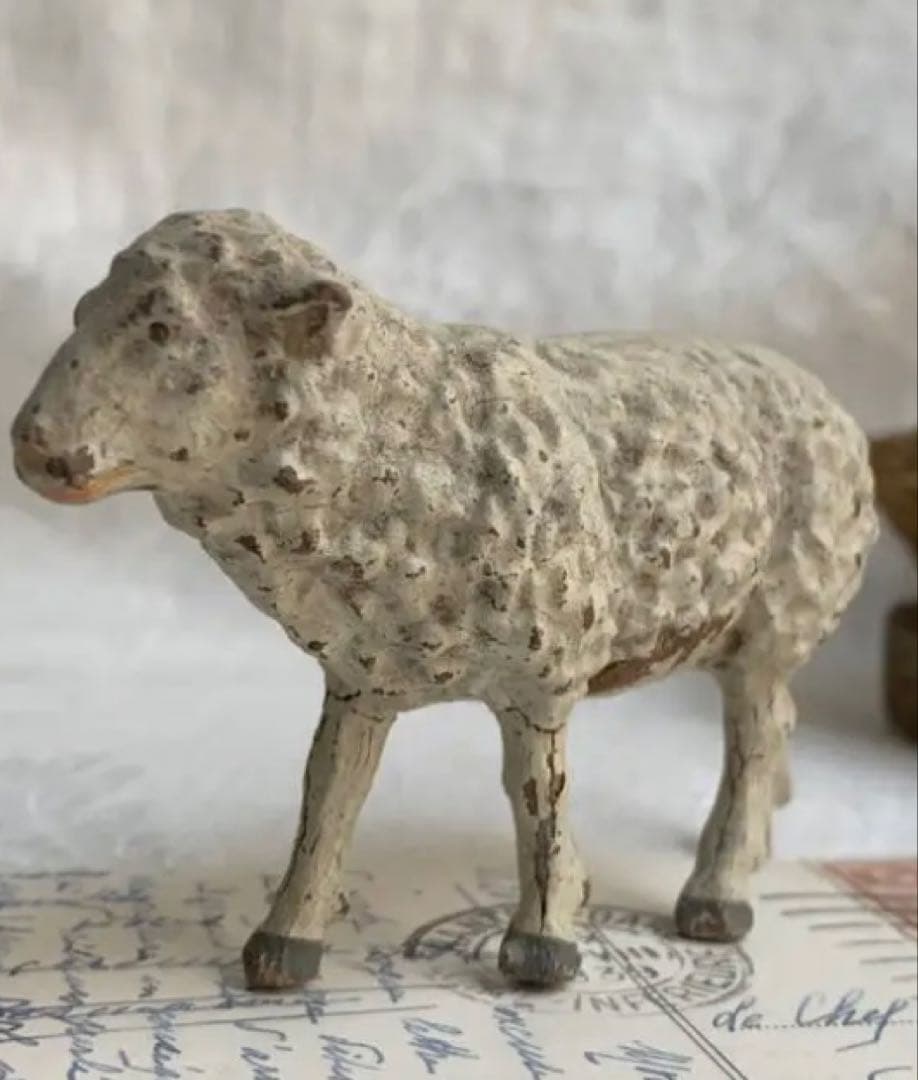 羊の形 アンティーク雑貨　フランス 1930-50s オブジェ 羊 ひつじ