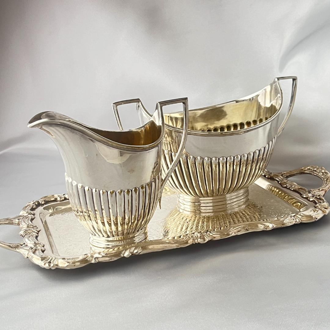 【Ramsay Dundee】クイーンアンスタイル ミルクジャグ /シュガーボウ