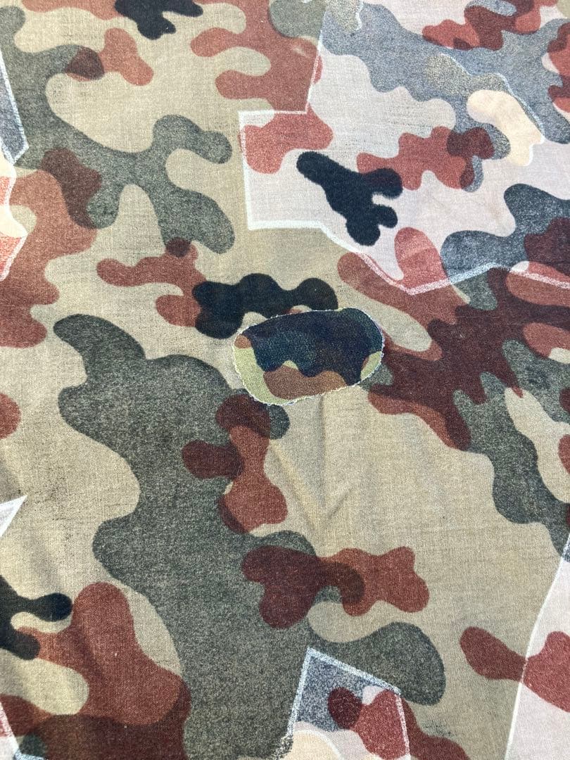 西ドイツ軍幕　アメーバカモ　パップテント2枚セット　ペグ、ポール付属