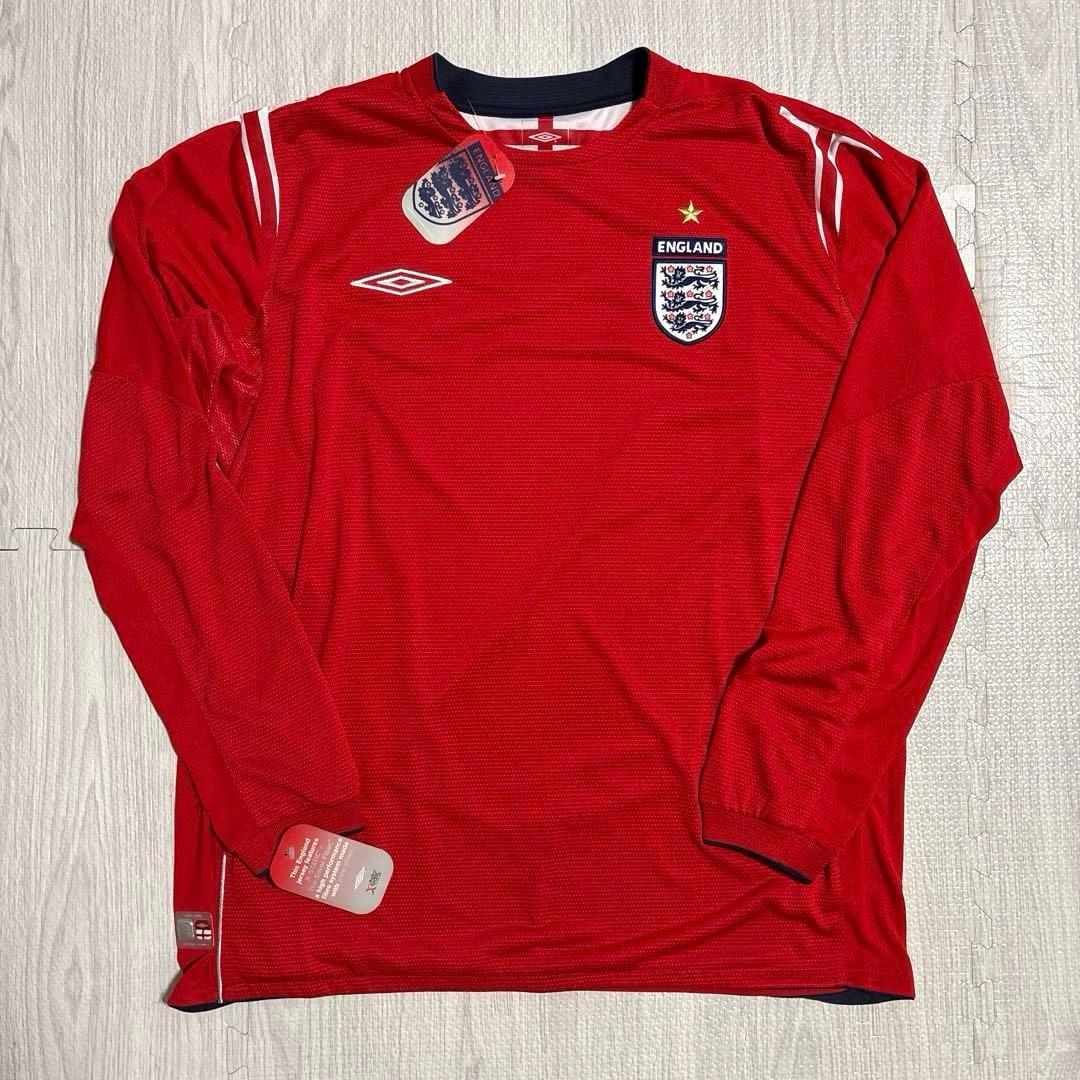 新品 未使用 イングランド代表 03/04 長袖 アウェー ユニフォーム XL