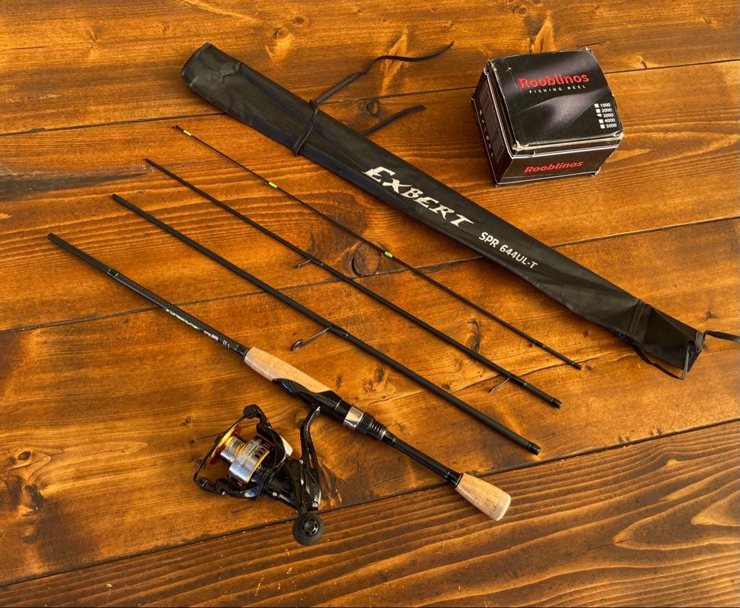 釣り竿セット　4ピースパックロッド　644UL 196cm バスロッド　バス釣り