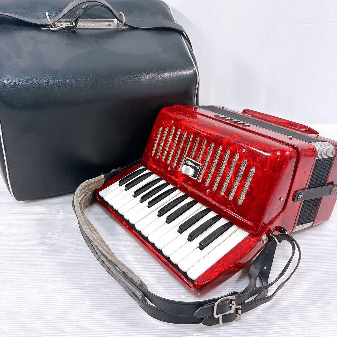 【美品】YAMAHA ヤマハ S-25B アコーディオン 8905 ケース付き