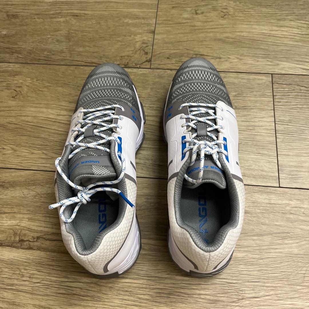 Under Armour ゴルフシューズ ホワイト/グレー/ブルー