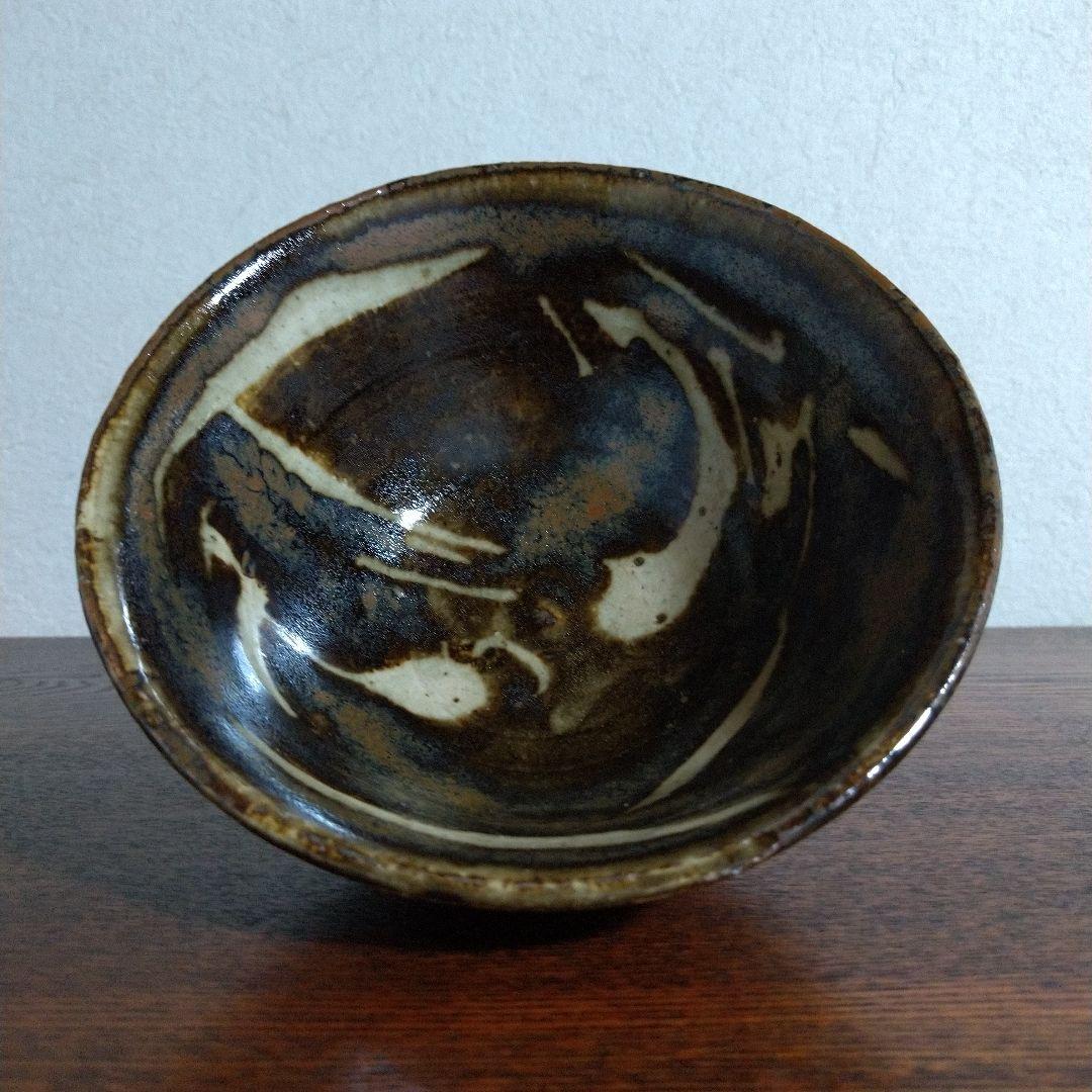 河井寛次郎　草繪碗　桐共箱　紐なし
