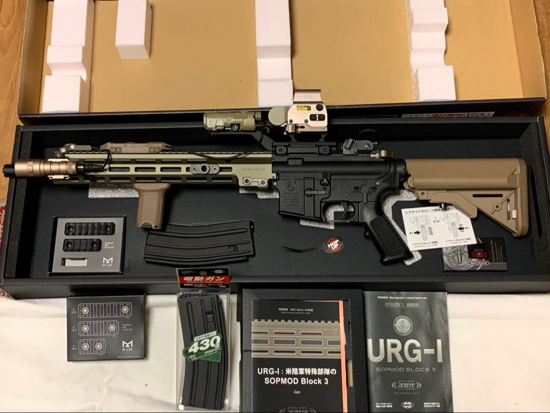 東京マルイ　URG-I SOPMOD Block 3 次世代電動ガン　付属品多数