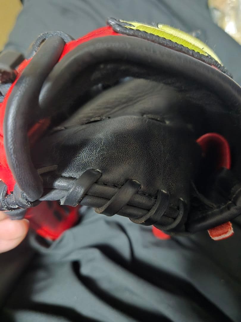 ssk 赤色　一般 軟式　野球用グローブ Special Make