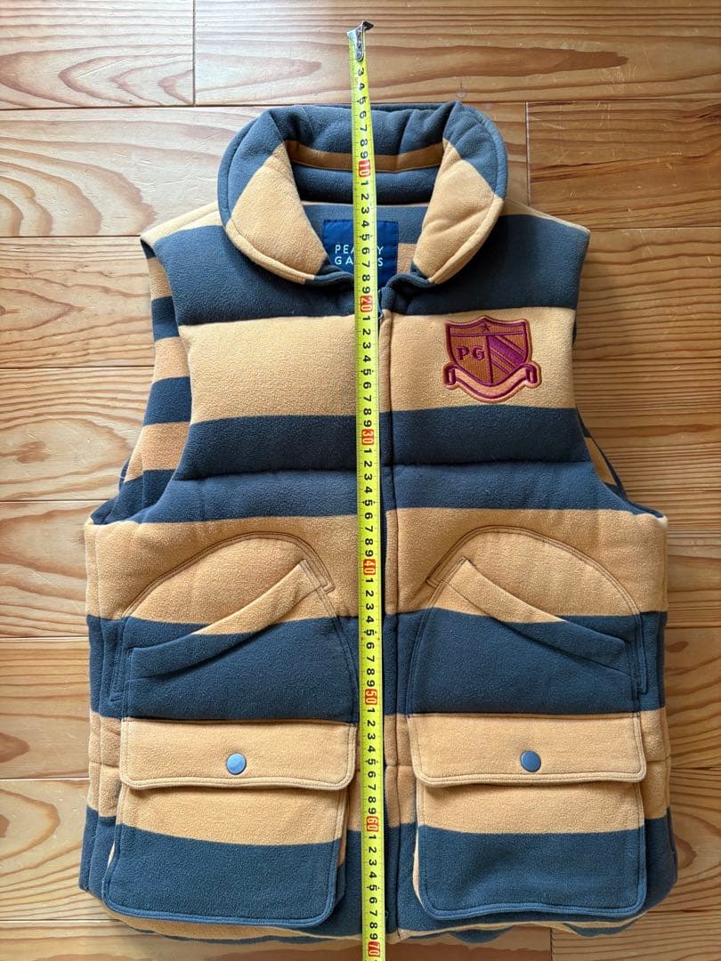 PEARLY GATES ストライプ ダウンベスト　パーリーゲイツ