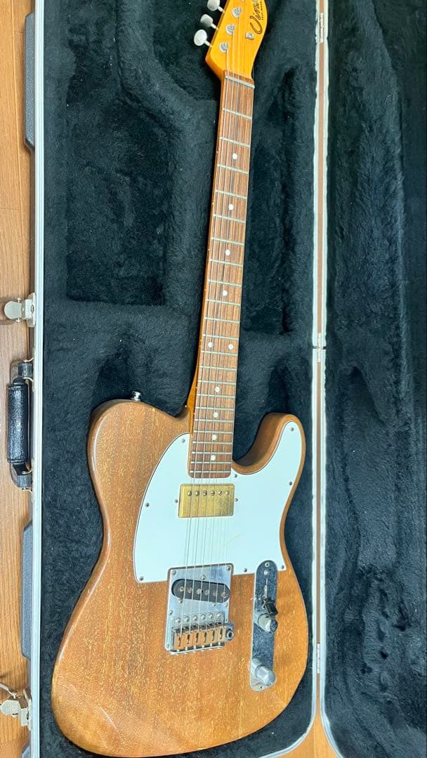 オーダーメイド　エレキギター ナチュラルウッド ハードケース付き