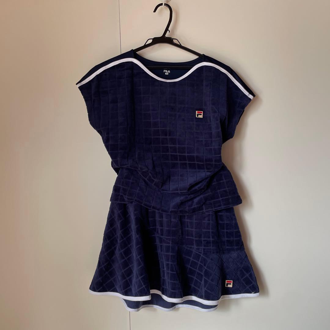 FILA新品ベロアセットアップテニスウェア