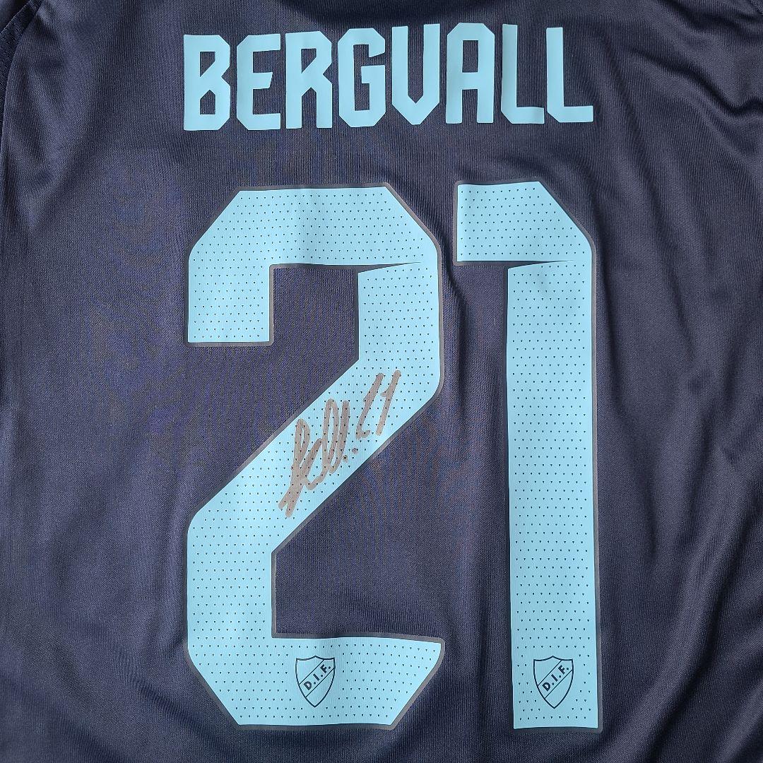 実使用サイン入り ルーカス・ベリヴァル ユールゴーデンIF リーグ戦