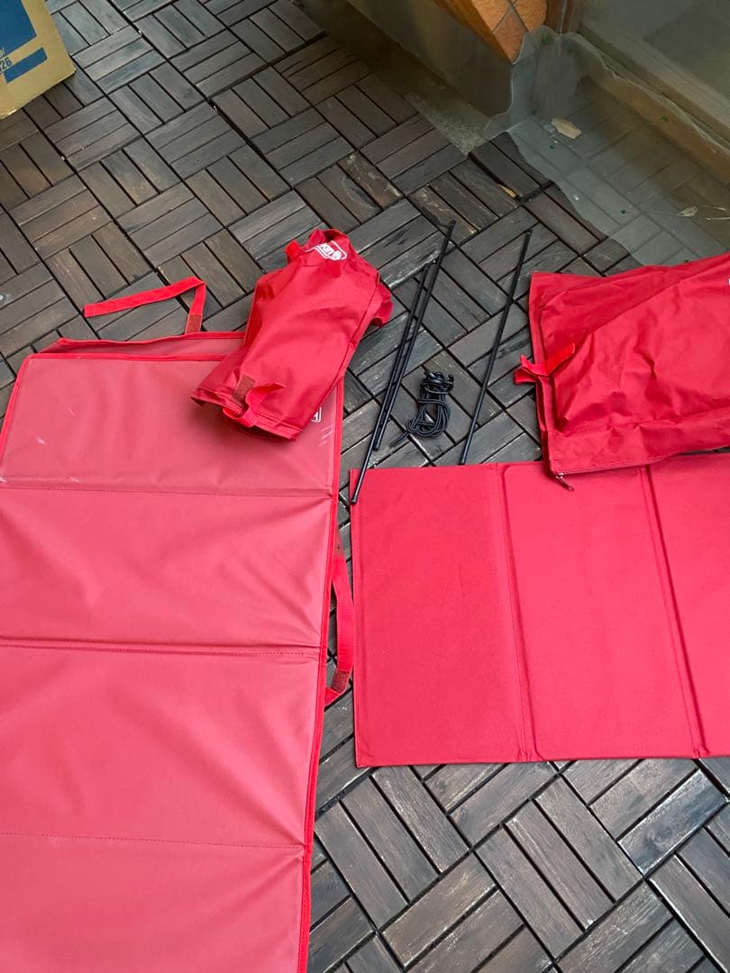 コールマン　キャリー　ワゴン　カート　テーブル（フタ）付き　アウトドア