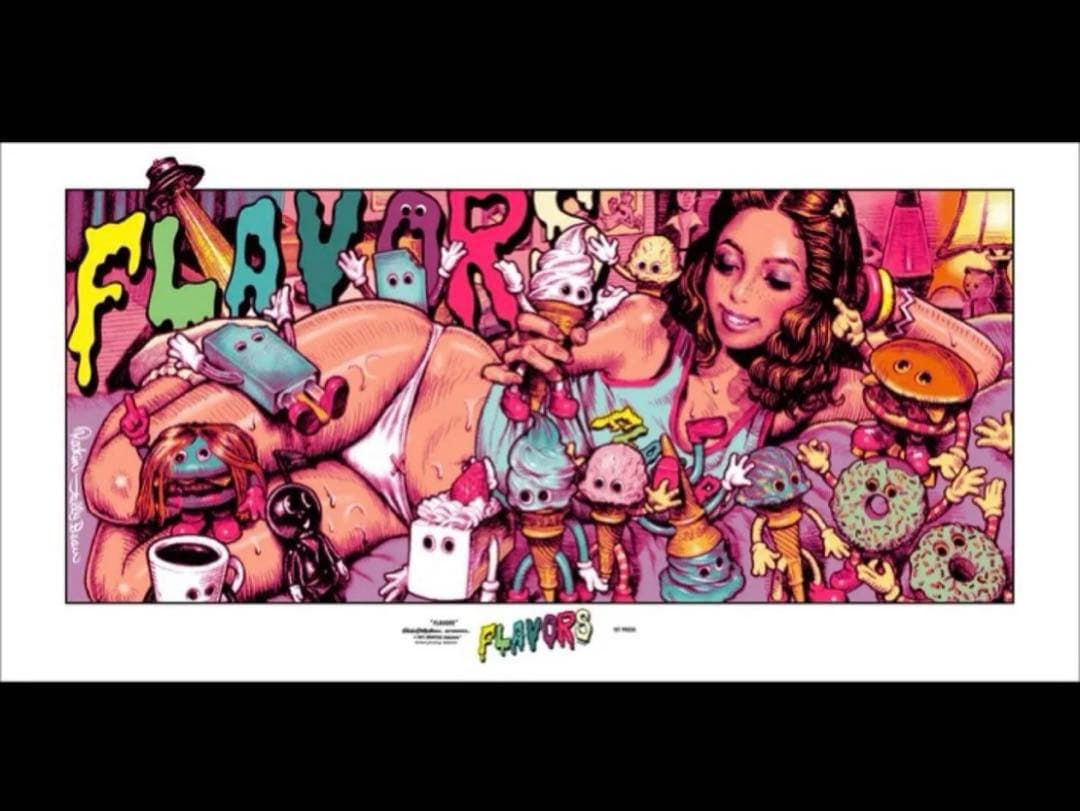 FLAVORS × ロッキンジェリービーン ポスター エロスティカ フレーバーズ