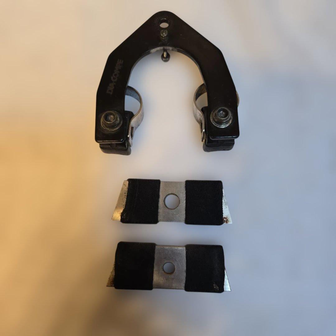 DIA-COMPE フロントブレーキ 台座 ステンレス製リアブレーキ台座 セット