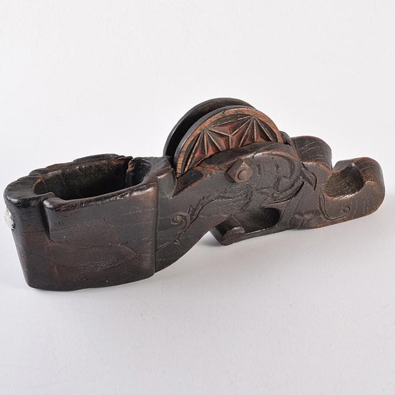 古民具　大工道具　木彫　墨壷　C　R7567