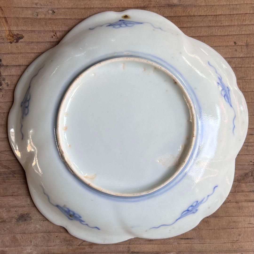 骨董　古伊万里　立雛　5寸皿　5客組