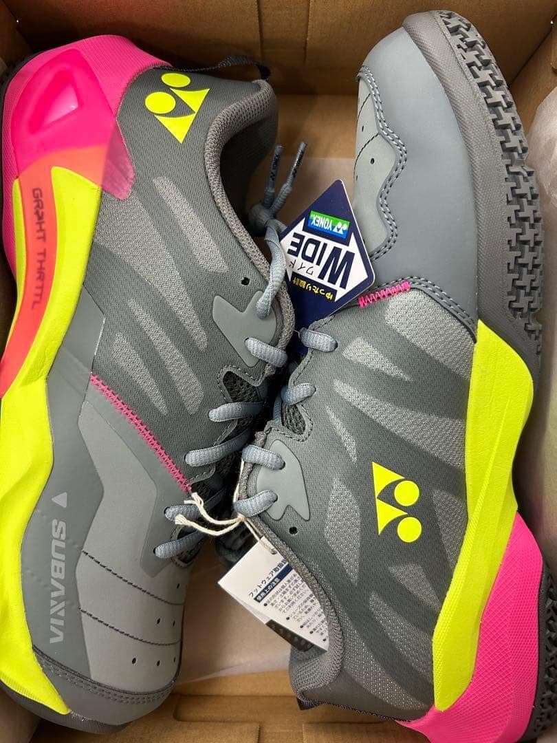 25.0㎝　サブアクシアワイド　新品未使用　YONEX　バドミントン　シューズ